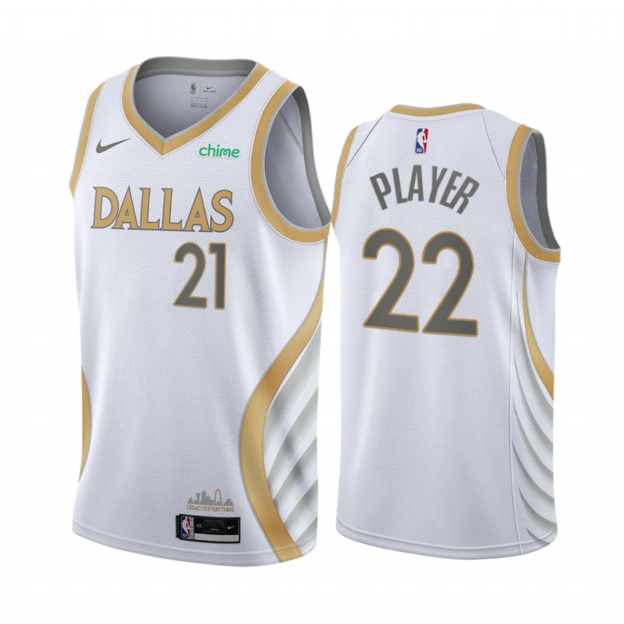 2021-22 Dallas Mavericks 75th Anniversary White Jersey Limited Edition