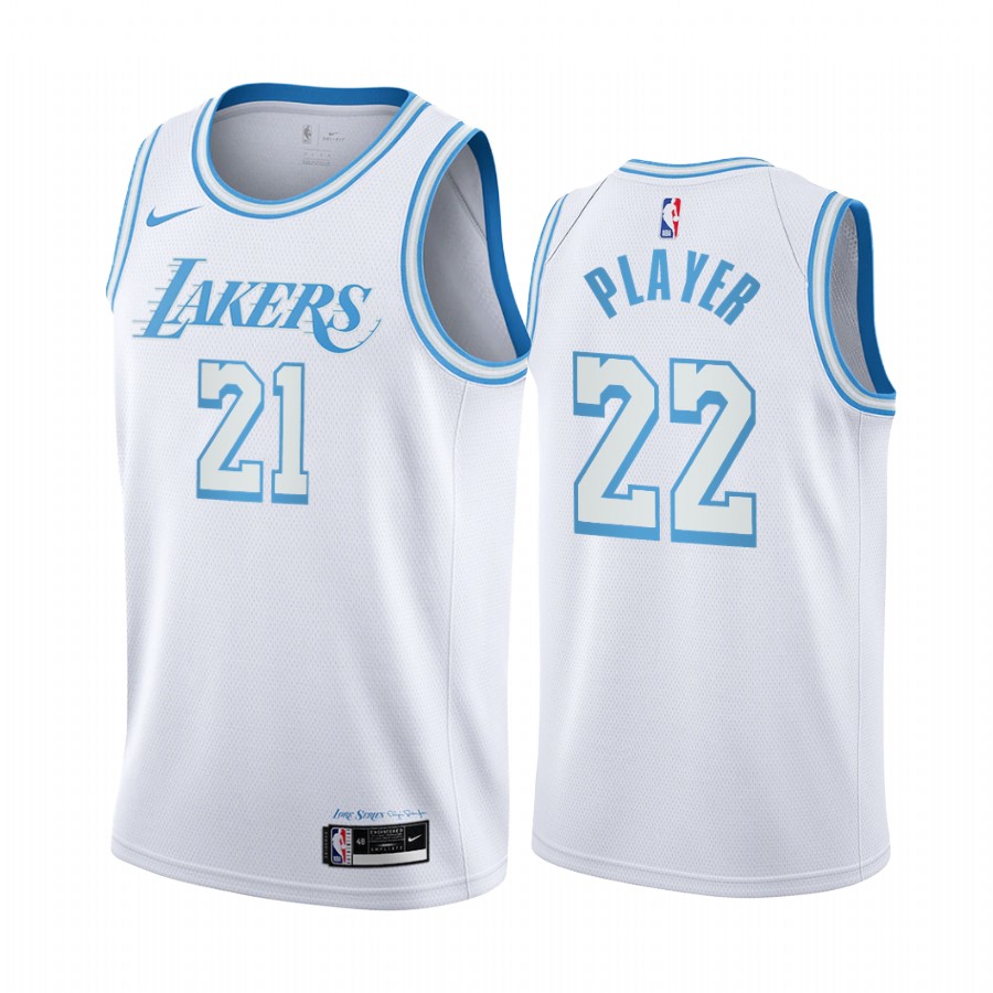 2021-22 Los Angeles Lakers 75th Anniversary White Jersey Special Edition