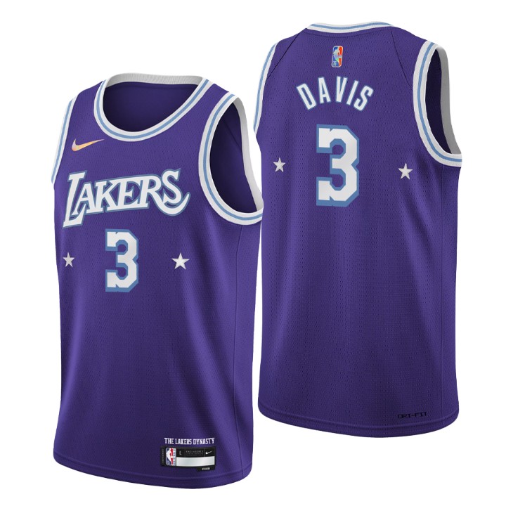 2021-22 Los Angeles Lakers Anthony Davis City 75th Anniversary Jersey