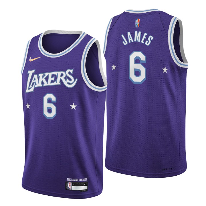 2021-22 Los Angeles Lakers Lebron James City 75th Anniversary Jersey
