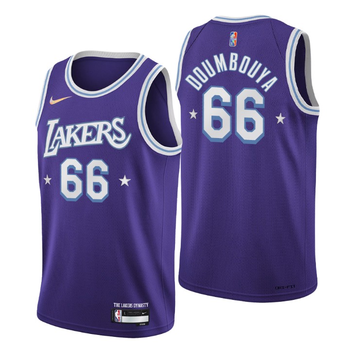 2021-22 Los Angeles Lakers Sekou Doumbouya City 75th Anniversary Jersey