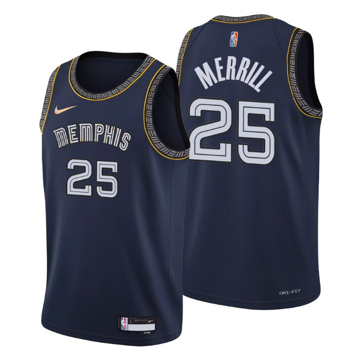 2021-22 Memphis Grizzlies Sam Merrill City 75th Anniversary Jersey