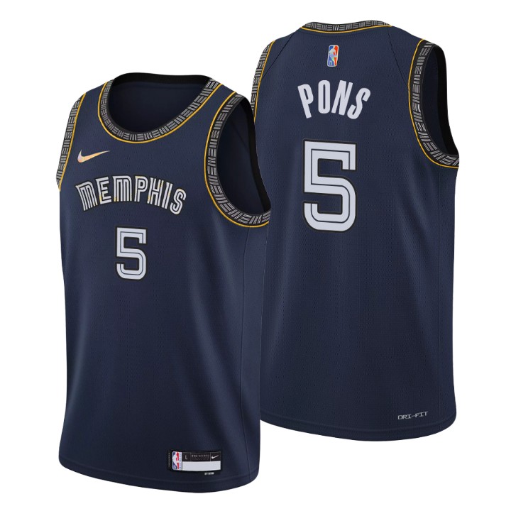 2021-22 Memphis Grizzlies Yves Pons City 75th Anniversary Jersey
