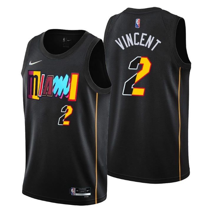 2021-22 Miami Heat Gabe Vincent City 75th Anniversary Jersey