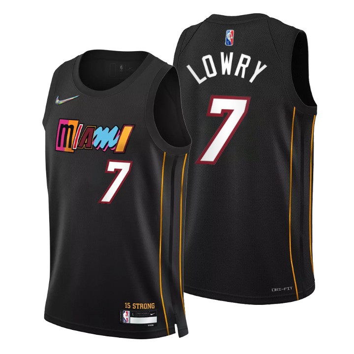 2021-22 Miami Heat Kyle Lowry City 75th Anniversary Jersey