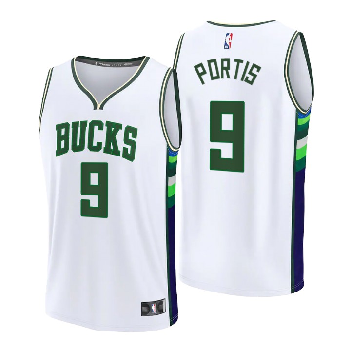 2021-22 Milwaukee Bucks Bobby Portis Jersey City