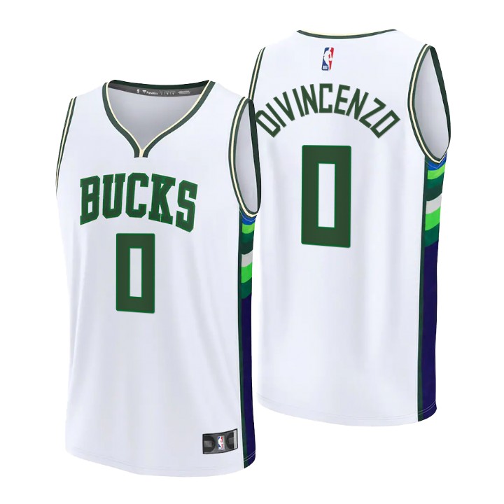 2021-22 Milwaukee Bucks Donte Divincenzo Jersey City