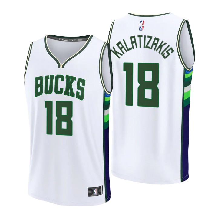 2021-22 Milwaukee Bucks Georgios Kalaitzakis Jersey City