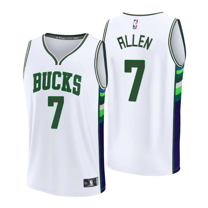 2021-22 Milwaukee Bucks Grayson Allen Jersey City