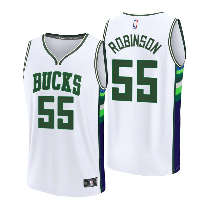2021-22 Milwaukee Bucks Justin Robinson Jersey City