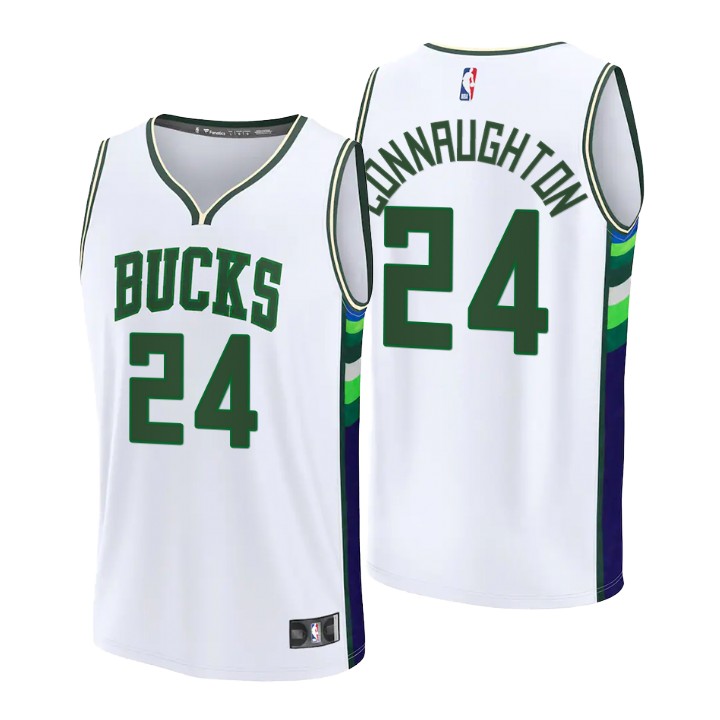 2021-22 Milwaukee Bucks Pat Connaughton Jersey City
