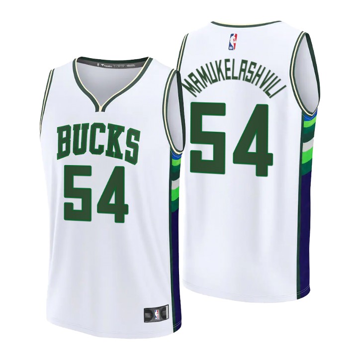2021-22 Milwaukee Bucks Sandro Mamukelashvili Jersey City