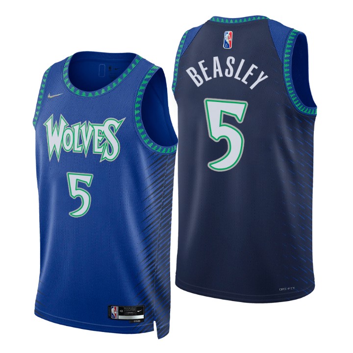 2021-22 Minnesota Timberwolves Malik Beasley City 75th Anniversary Jersey