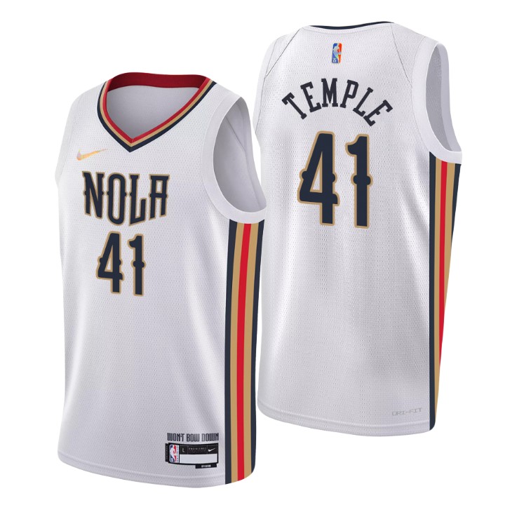 2021-22 New Orleans Pelicans Garrett Temple City 75th Anniversary Jersey