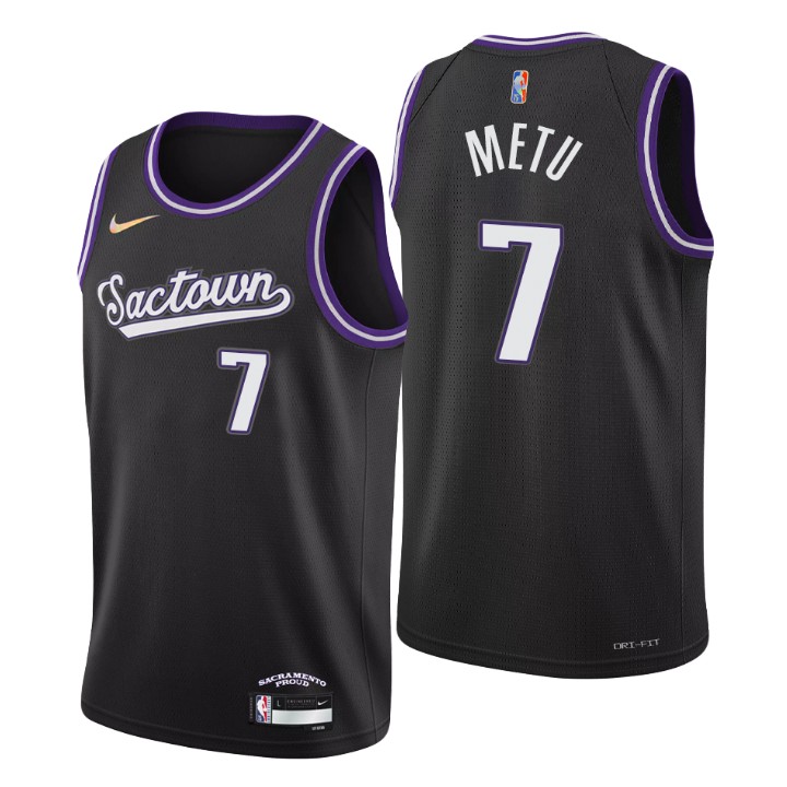 2021-22 Sacramento Kings Chimezie Metu City 75th Anniversary Jersey