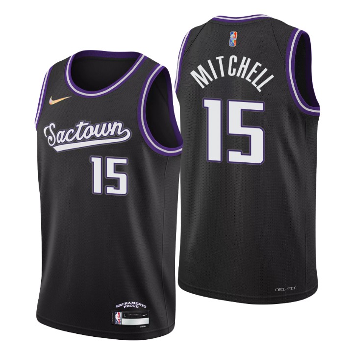 2021-22 Sacramento Kings Davion Mitchell City 75th Anniversary Jersey