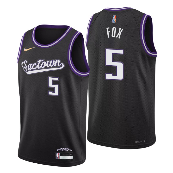 2021-22 Sacramento Kings De'aaron Fox City 75th Anniversary Jersey
