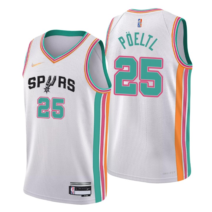 2021-22 San Antonio Spurs Jakob Poeltl City 75th Anniversary Jersey