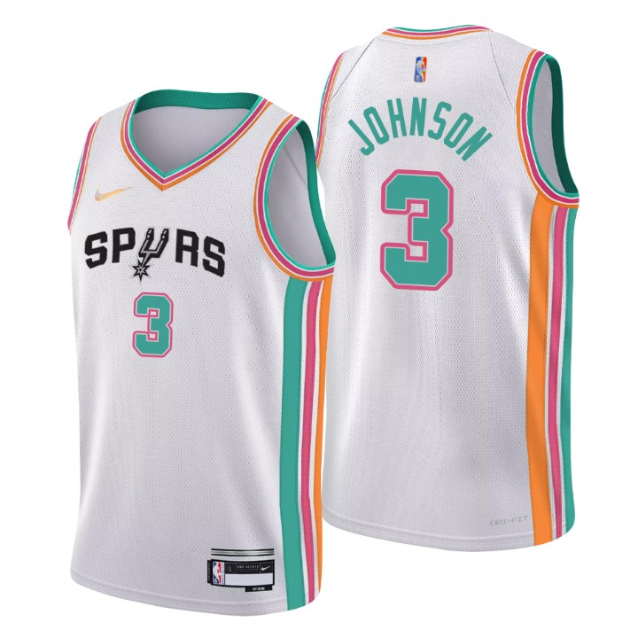 2021-22 San Antonio Spurs Keldon Johnson City 75th Anniversary Jersey