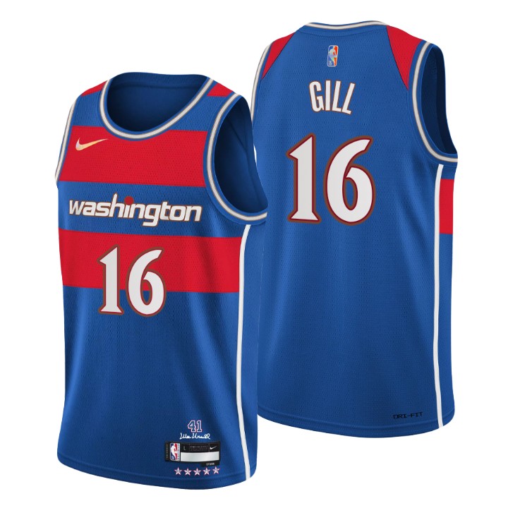 2021-22 Washington Wizards Anthony Gill City 75th Anniversary Jersey