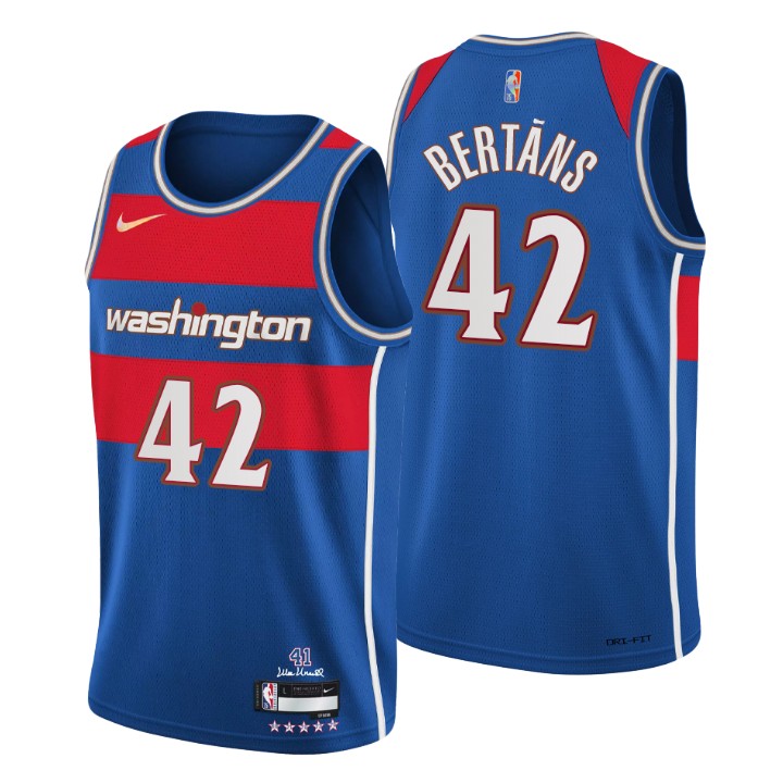 2021-22 Washington Wizards Davis Bertans City 75th Anniversary Jersey
