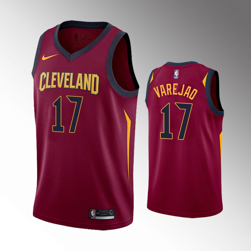 2021 Cavaliers #17 Anderson Varejao Icon Edition Wine Jersey