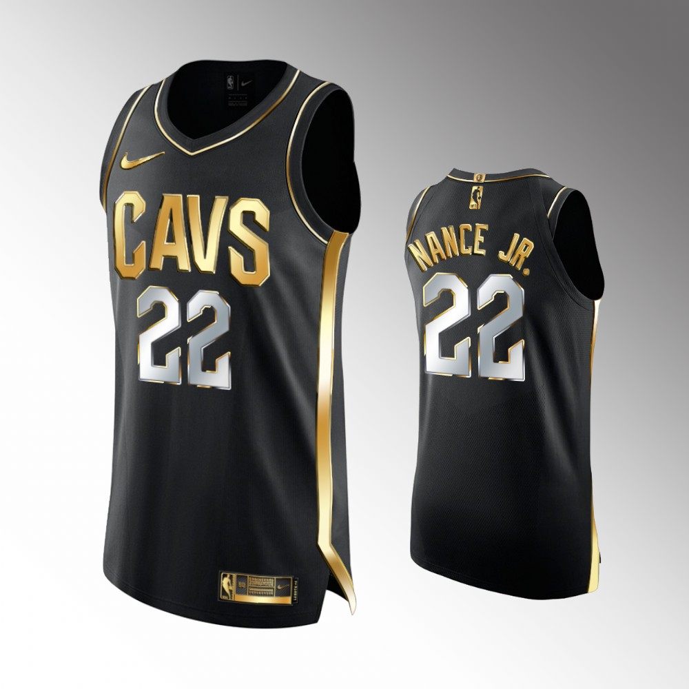 2021 Cavaliers Larry Nance Jr. Golden Edition Black Limited Jersey