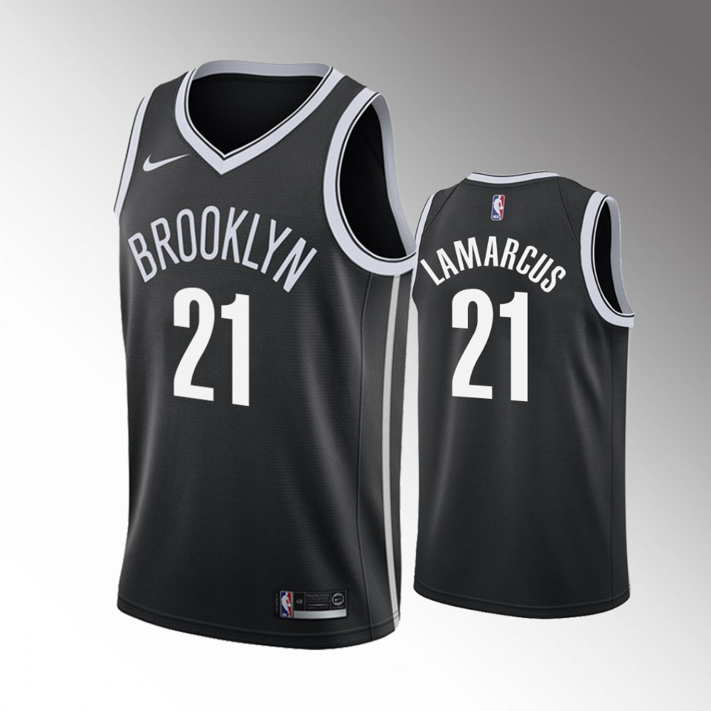 2021 Nets Lamarcus Aldridge Icon Edition Black 2021 Trade Jersey