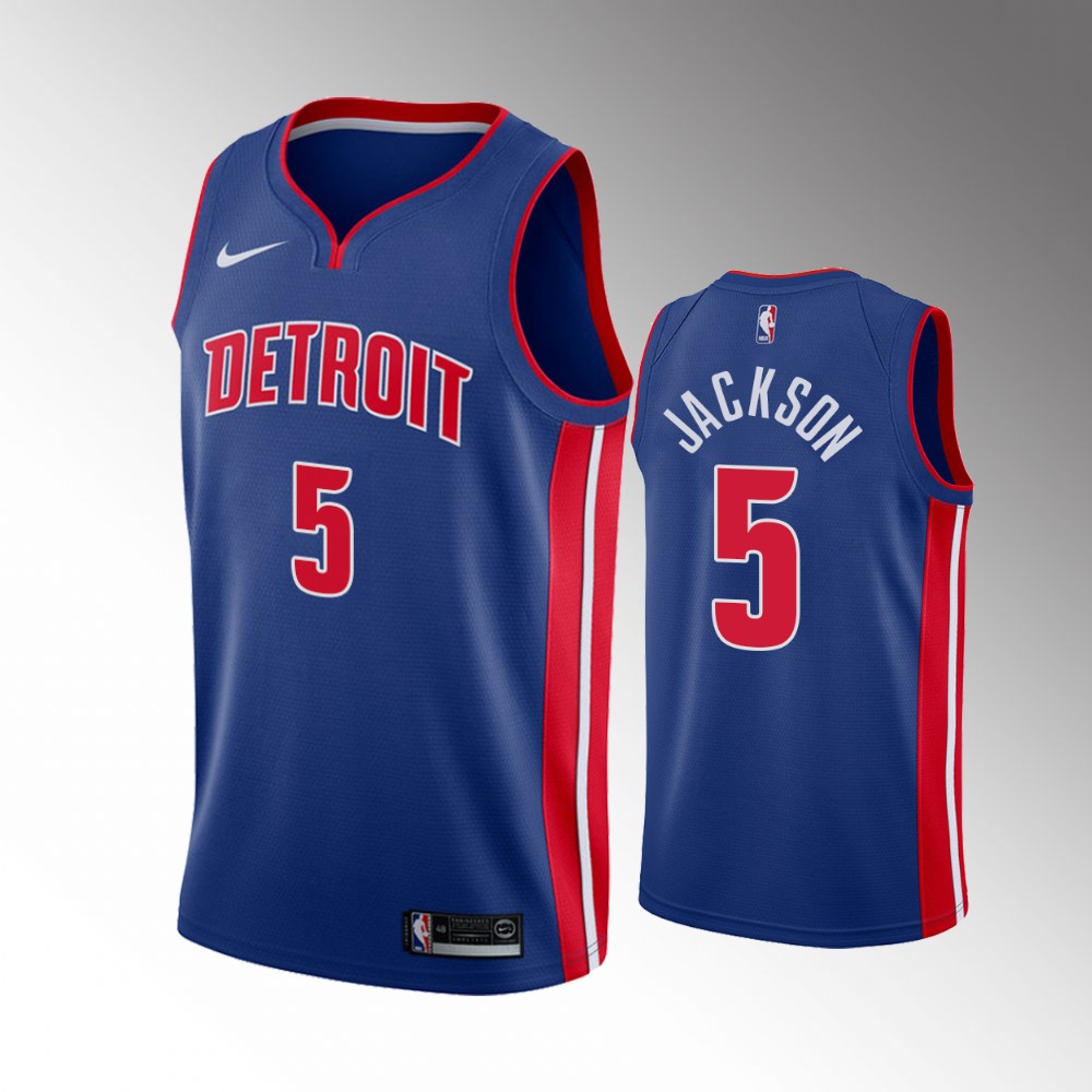 2021 Pistons Hamidou Diallo Icon Edition Blue Jersey