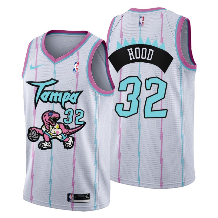 2021 Toronto Raptors Tampa City #32 Rodney Hood Jersey White
