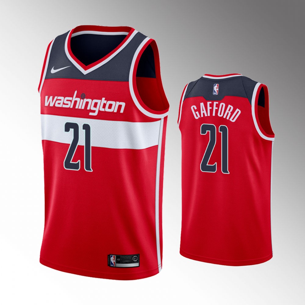 2021 Wizards Daniel Gafford Icon Edition Red Swingman Jersey