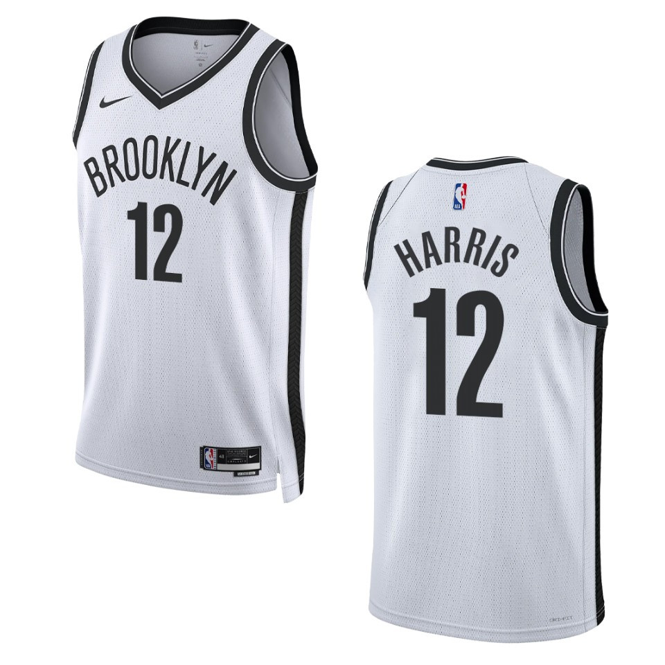 2022-23 Association Edition Brooklyn Nets Joe Harris White Swingman Jersey