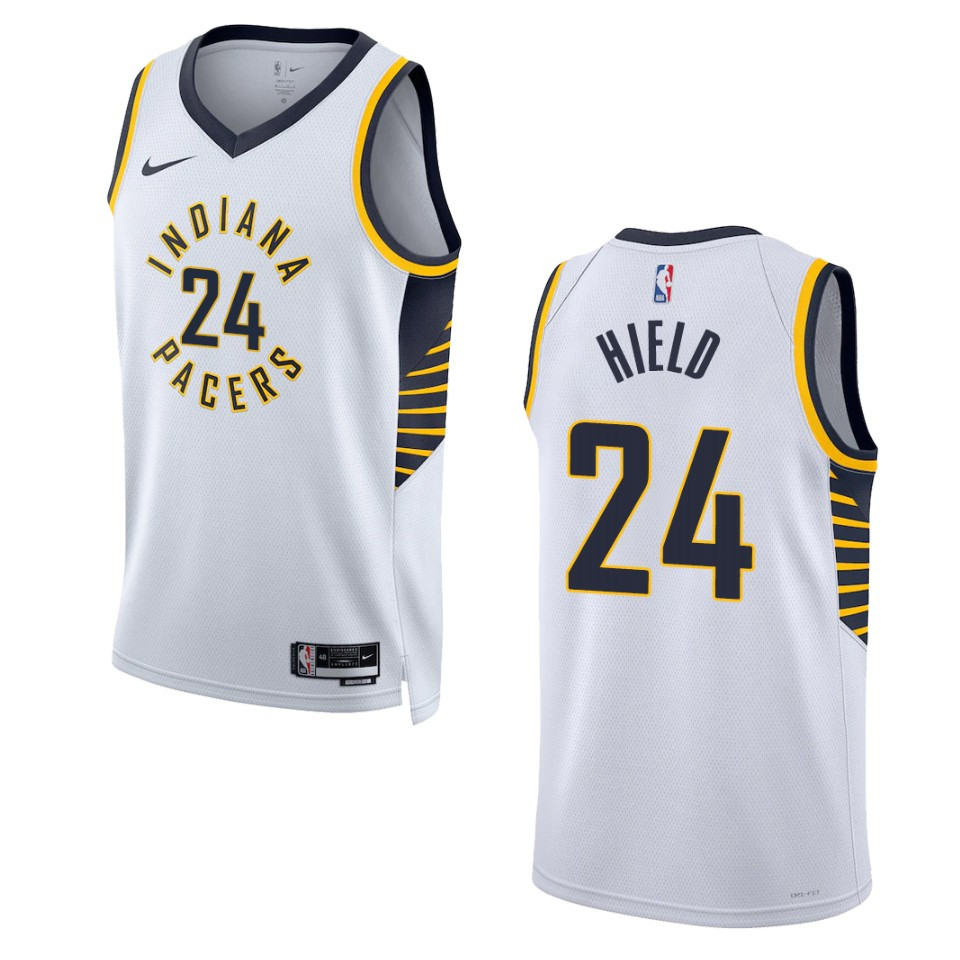2022-23 Association Edition Indiana Pacers Buddy Hield White Swingman Jersey