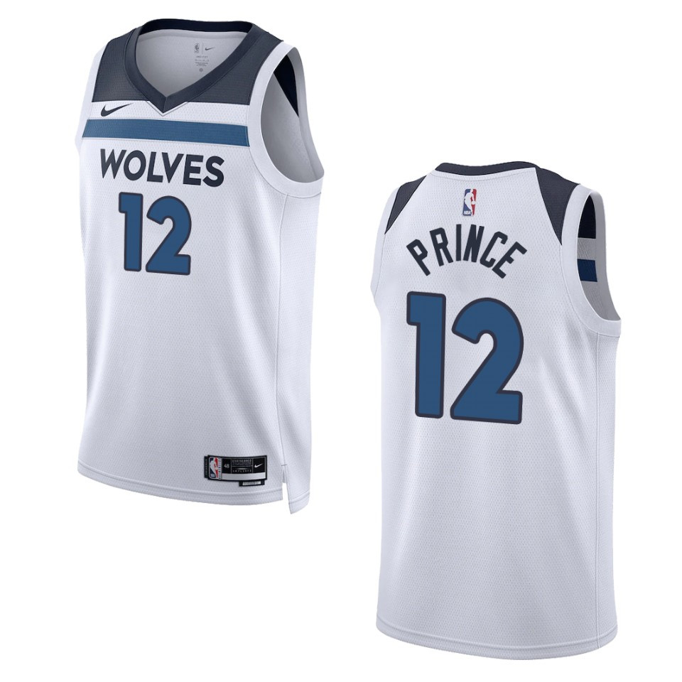 2022-23 Association Edition Minnesota Timberwolves Taurean Prince White Swingman Jersey