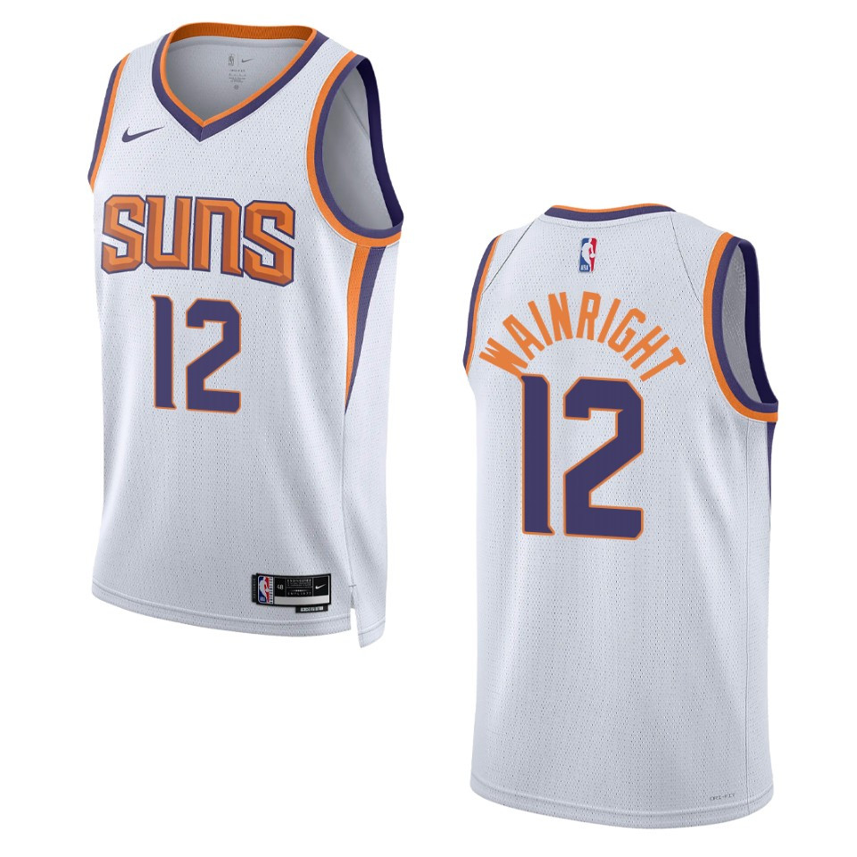 2022-23 Association Edition Phoenix Suns Ishmail Wainright White Swingman Jersey