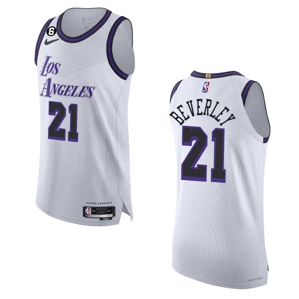 2022-23 City Edition Los Angeles Lakers Patrick Beverley White Jersey
