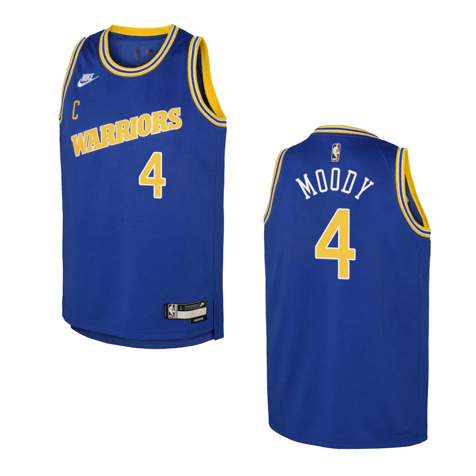 2022-23 Golden State Warriors Youth Classic Edition Moses Moody Blue Jersey