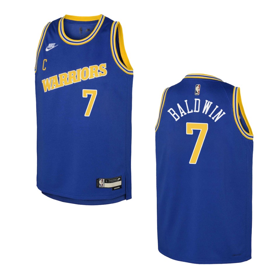 2022-23 Golden State Warriors Youth Classic Edition Patrick Baldwin Jr. Blue Jersey
