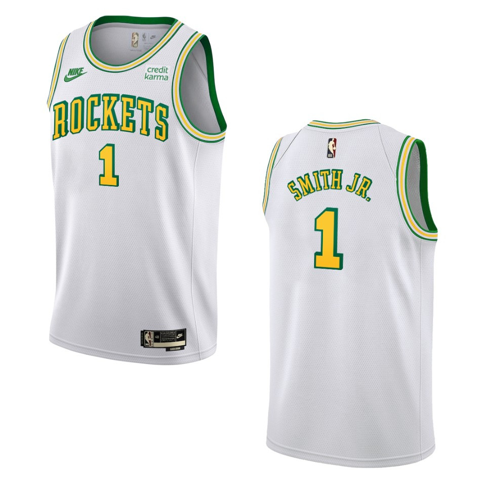 2022-23 Houston Rockets Jabari Smith Jr. Classic Edition Swingman White Jersey