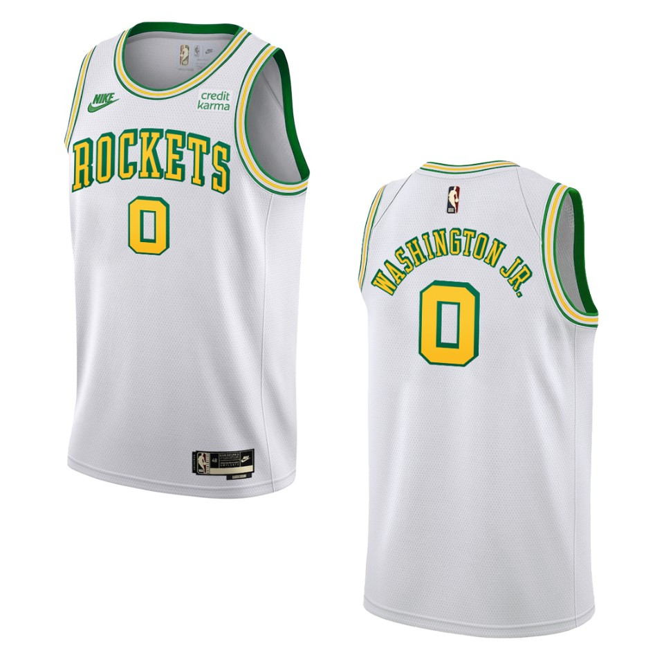 2022-23 Houston Rockets Tyty Washington Jr. Classic Edition Swingman White Jersey