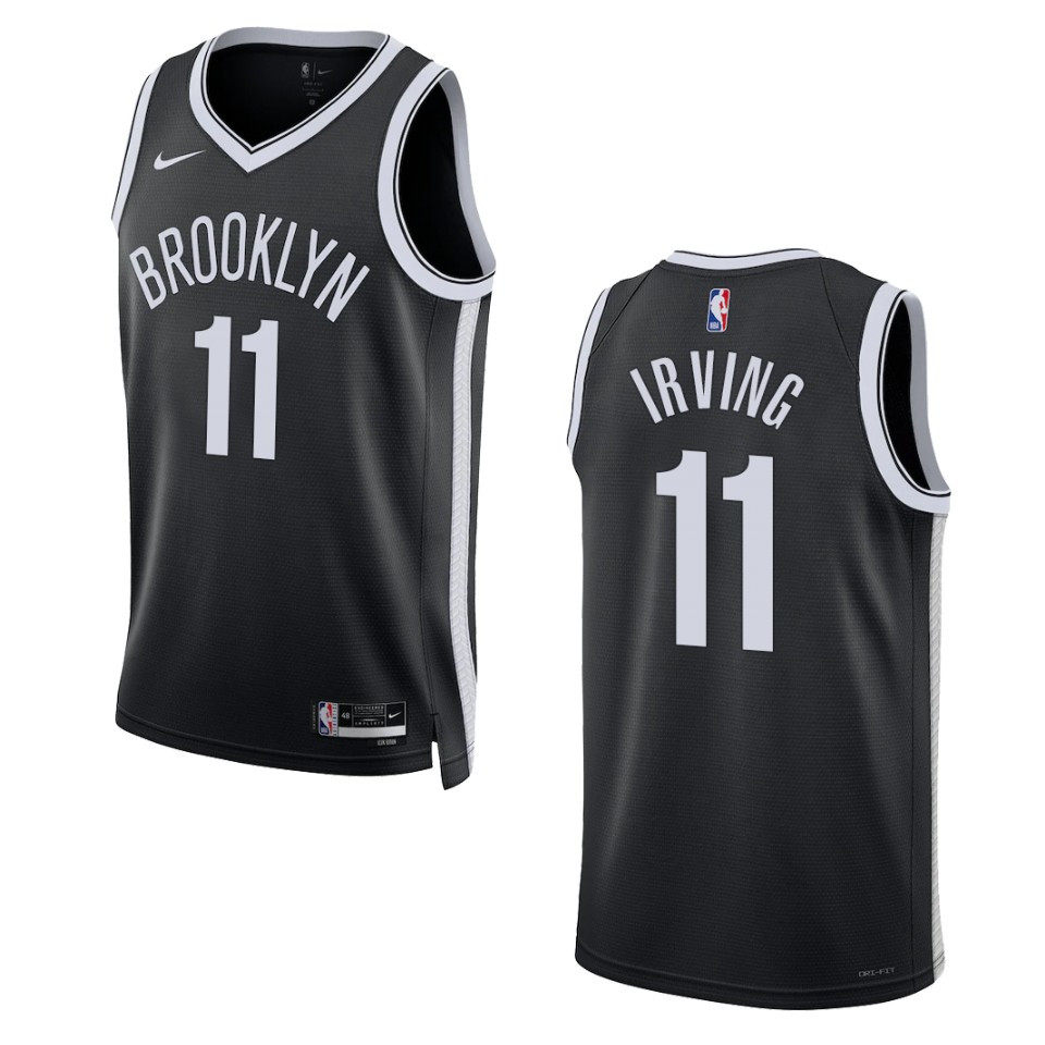 2022-23 Icon Edition Brooklyn Nets Kyrie Irving Black Swingman Jersey