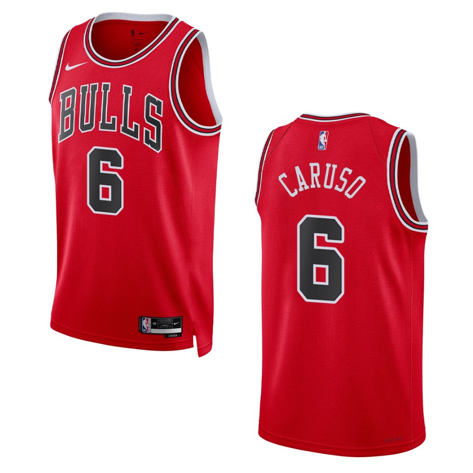 2022-23 Icon Edition Chicago Bulls Alex Caruso Red Swingman Jersey