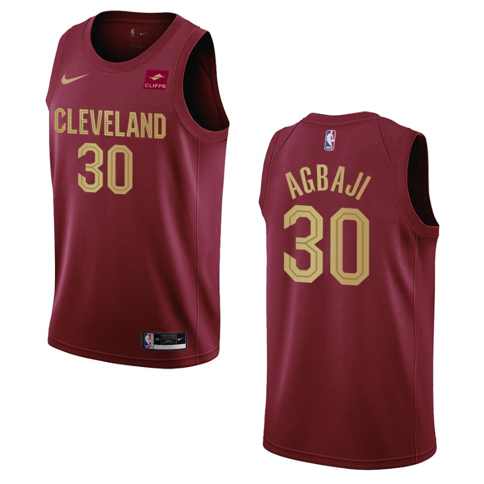 2022-23 Icon Edition Cleveland Cavaliers Ochai Agbaji Wine Swingman Jersey