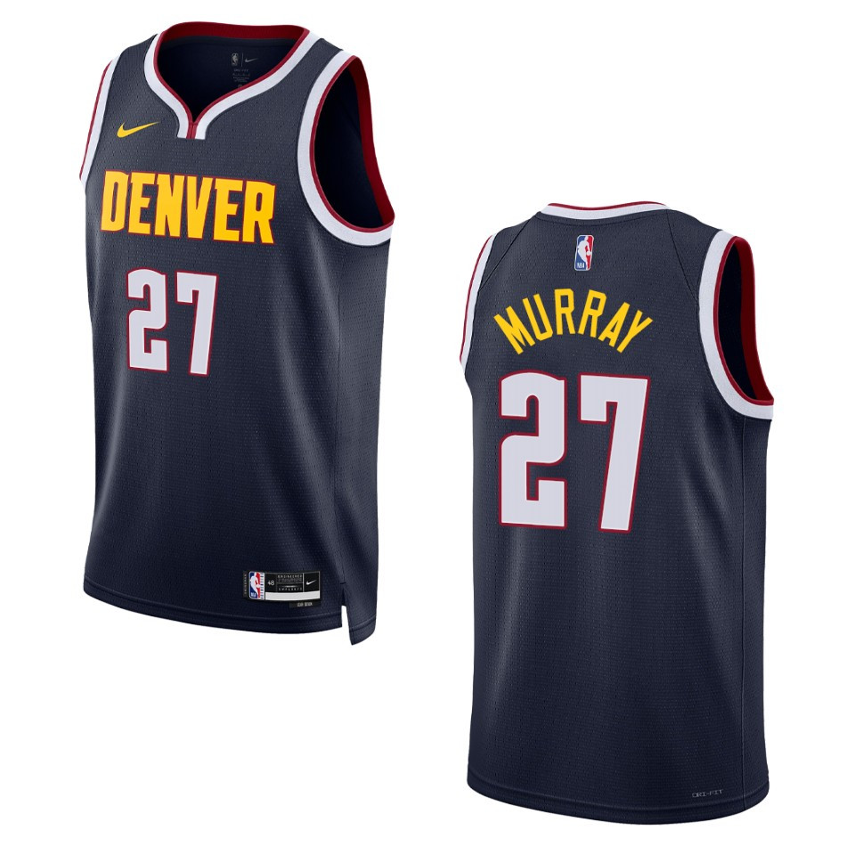 2022-23 Icon Edition Denver Nuggets Jamal Murray Navy Swingman Jersey