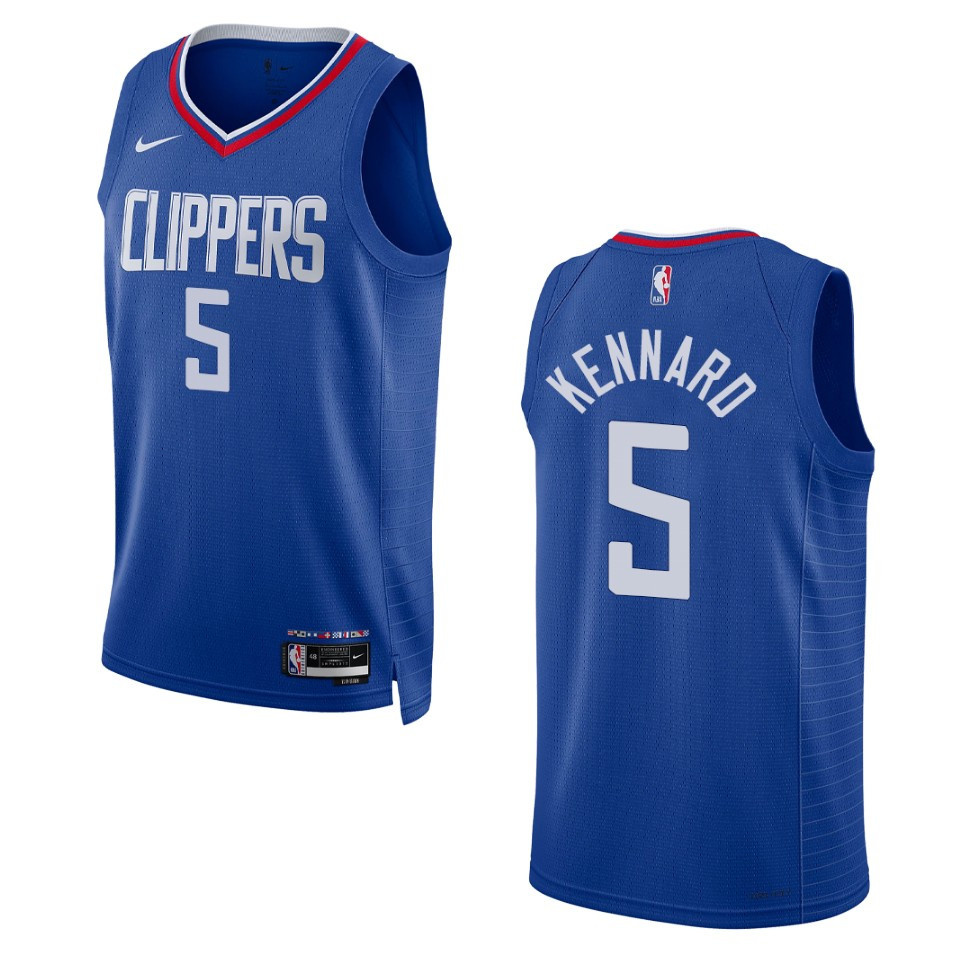 2022-23 Icon Edition Los Angeles Clippers Luke Kennard Royal Swingman Jersey