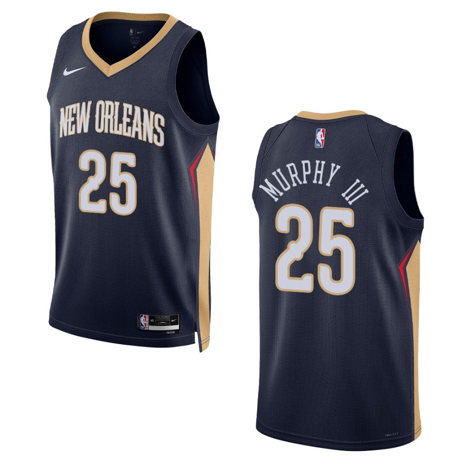 2022-23 Icon Edition New Orleans Pelicans Trey Murphy Iii Navy Swingman Jersey