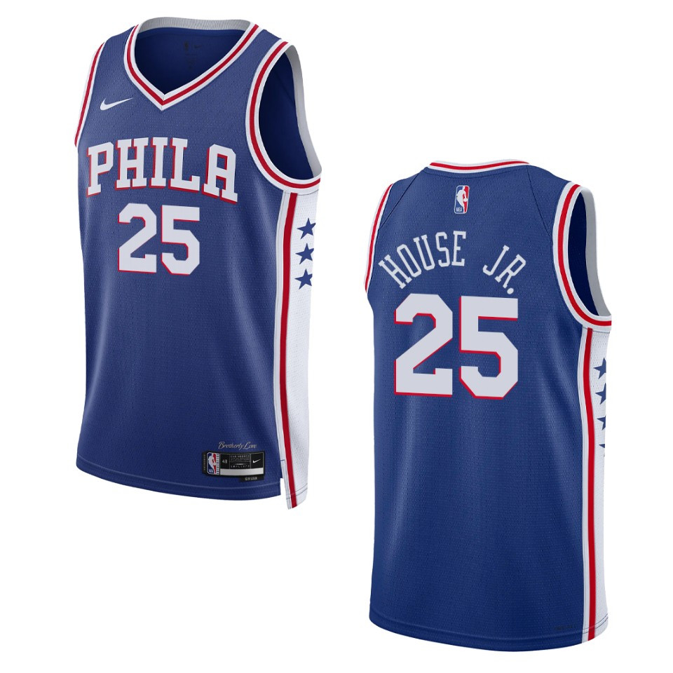 2022-23 Icon Edition Philadelphia 76ers Danuel House Royal Swingman Jersey