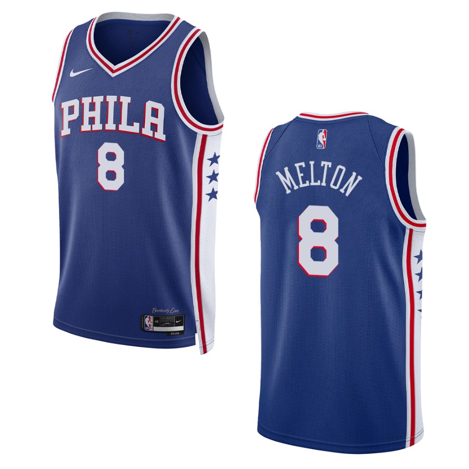 2022-23 Icon Edition Philadelphia 76ers De'anthony Melton Royal Swingman Jersey
