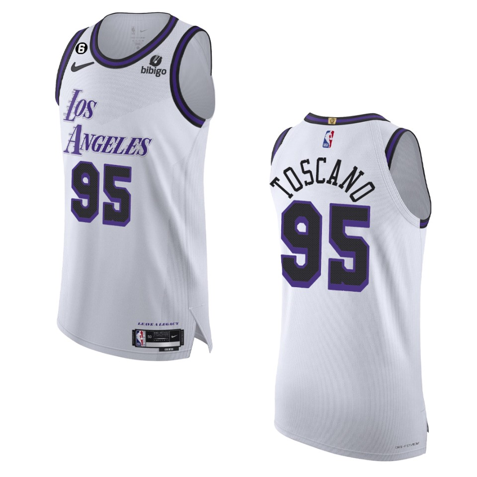 2022-23 Los Angeles Lakers Juan Toscano-anderson White City Jersey
