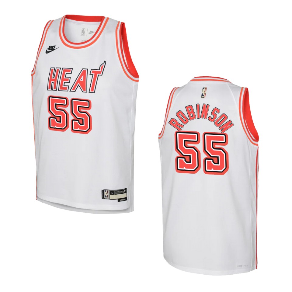 2022-23 Miami Heat Youth Classic Edition Duncan Robinson White Jersey